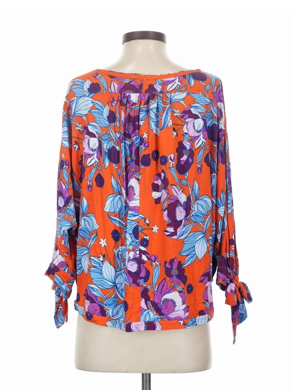 Free People Orange Floral Blouse 🍊 🌼